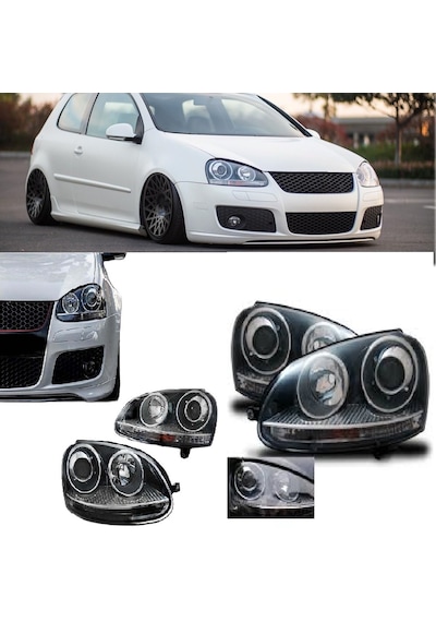 Vw Golf 5 2004-2005-2006 Bi Xenon Özellikli Krom R32 Ön Far
