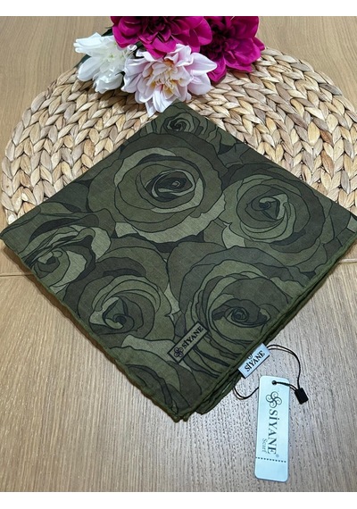 Siyane Scarf Gül Desen Eşarp 11 Çok Renkli