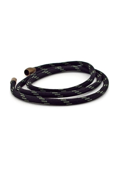 Siyah Haki Yeşil Paracord Bronz Klips Erkek Bileklik Bt538 Çok Renkli