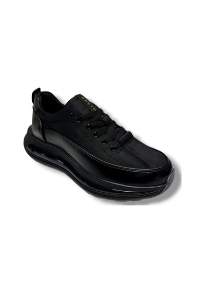 Best Of 2096-26 Cilt Deri Anatomik Erkek Sneaker Siyah