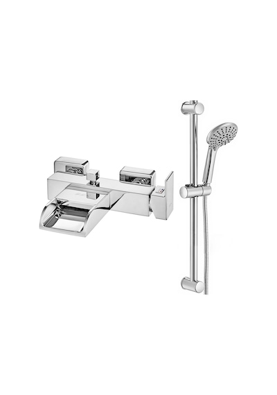 Eca Natura Banyo Bataryası + Eca Logica Sürgülü Duş Seti Üst Takımı Krom