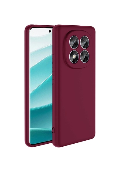 Xiaomi Redmi Note 14 Pro Plus Kılıf Yumuşak Silikon Kamera Korumalı Lansman Pazarplus Koyu Mor