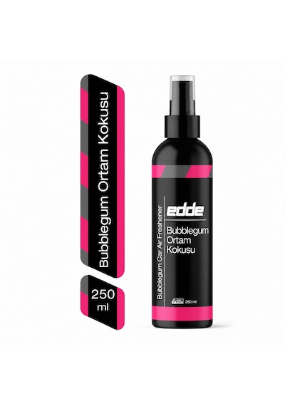 Edde Bubblegum Kokulu Ferah Kalıcı Araba Araç Oto Kokusu Araç Içi Kokuları 250 Ml Oto Parfümü Oto Detailing 250ml