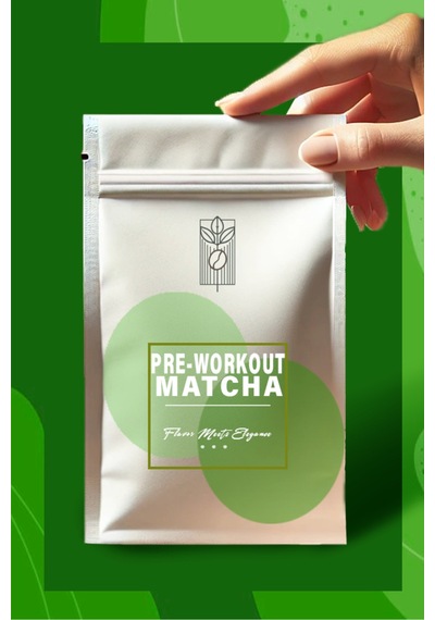 Pre-workout Matcha Powder 50g, Antrenman Öncesi Sporcu Matchası - Yüksek Enerji Destekli