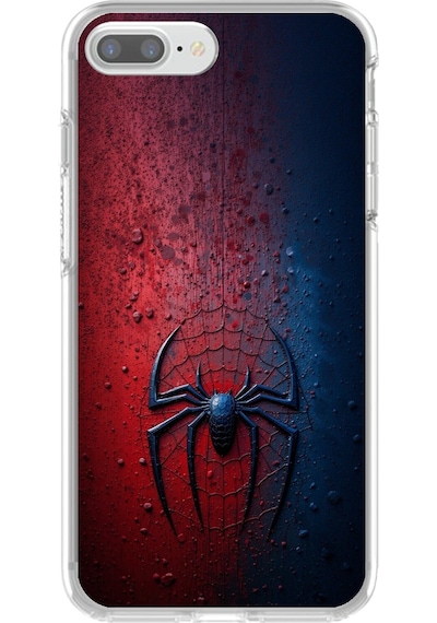 Apple Uyumlu iPhone 8 Plus Şeffaf Kılıf Spider-man 3 Tasarımlı