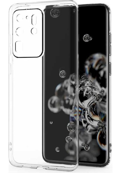 Galaxy S20 Ultra Kılıf Zore Kamera Korumalı Süper Silikon Renksiz