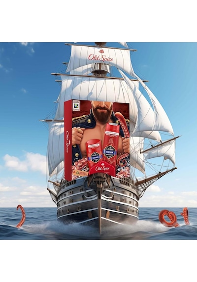 Old Spice Captain Deo Stick 50ml & Duş Jeli 250ml Limon - Mandalina