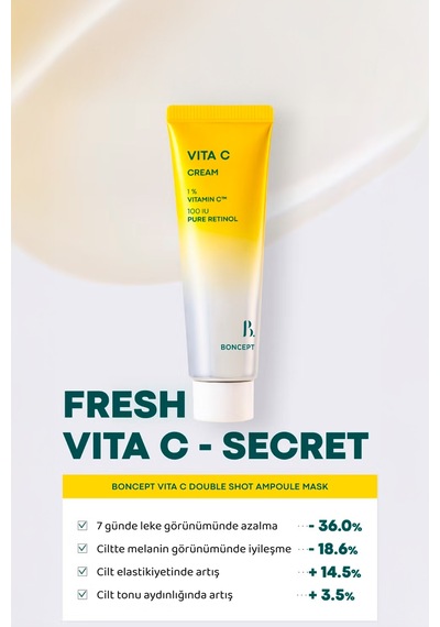 Retinol Ve C Vitamini İçeren Leke Kremi Vita C Cream 50 Ml