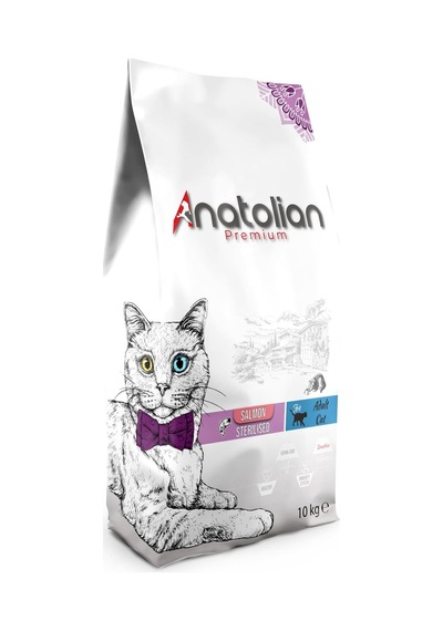Anatolian Premium Somonlu Kısırlaştırılmış Kedi Maması 10 kg