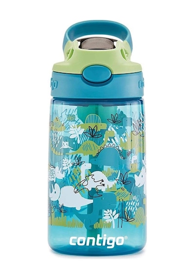 Contigo Gizmo Flip Pro Dinos Tritan Çocuk Suluğu 420ml - Yeşil Yeşil