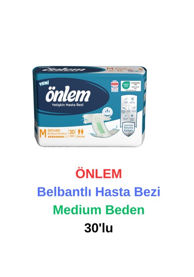 Önlem - Belbantlı Yaşlı Yetişkin Hasta Bezi Medium Beden 30'lu M