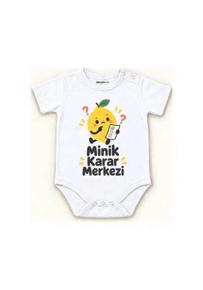 Babylimon Minik Karar Merkezi Beyaz Kısa Kollu Çıtçıtlı Bebek Zıbını Beyaz - Minik Karar Merkezi - 928161964 Beyaz - Minik Karar Merkezi