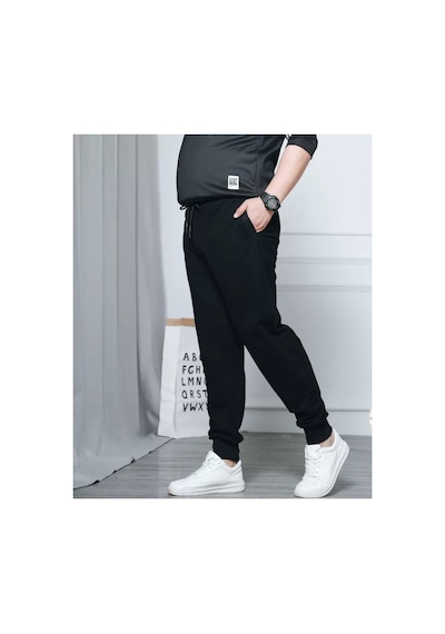 Blackjack Giyim Erkek Siyah Slim Fit Jogger Eşofman Altı Siyah