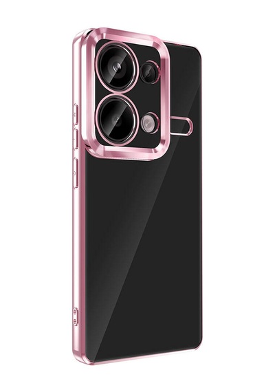 Xiaomi Redmi Note 13 Pro 4g Kılıf Kamera Lens Korumalı Logo Gösteren İnce Hafif Pazarplus Lila