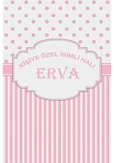 Pembe Yıkanabilir Kaymaz Taban Bebek Halısı İsimli Halı Kd09n11