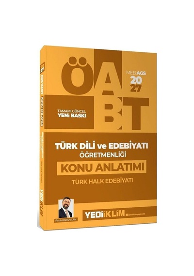 Yediiklim 2027 Öabt Meb-ags Türk Dili Ve Edebiyatı Öğretmenliği Türk Halk Edebiyatı Konu Anlatımı - Faruk Karaaslan