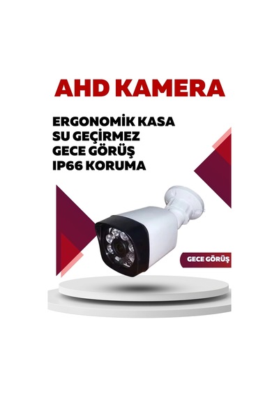 İrtech-1 Kameralı Güvenlik Kamera Seti Gece Görüşlü-su Geçirmez-tak Çalıştır G02
