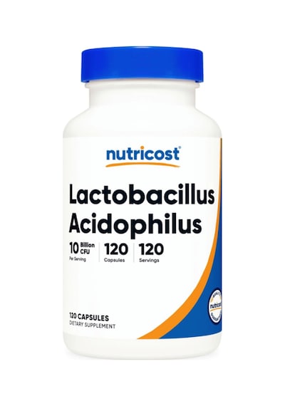 Nutricost Lactobacillus Acidophilus 10 Billion Cfu, 120 Veget... Aromasız