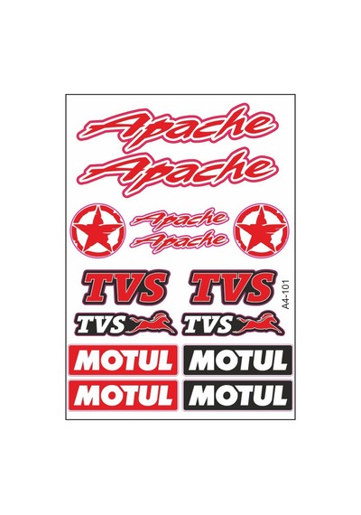 A4 Sticker 101 Tek Paket Çoklu Sticker Çok Renkli