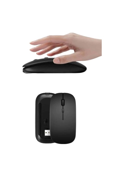 Mey İthalat Kablosuz Mouse Fare Şarjlı Bluetooth Wireless Çift Modlu Sessiz