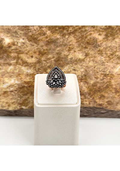 Elmas Montür Rosegold Özel Üretim Gümüş Set Takım - Lvrset07 Rose Gold