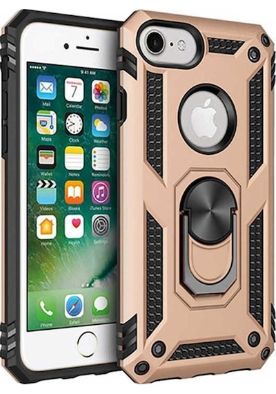 Apple Uyumlu iPhone 7 Kılıf Zore Vega Kapak Gold