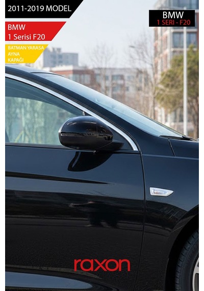 Bmw 1 Serisi F20 2011-2019 Batman & Yarasa Ayna Kapağı Parlak Piano Black Sport Tırnaksız Model