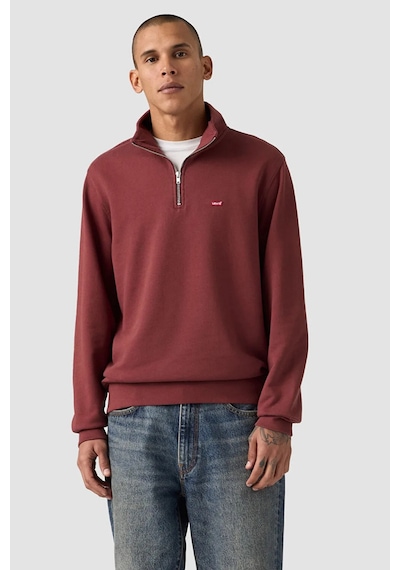 Levi's Erkek Original Hm Zip Yarım Fermuarlı Kırmızı Sweatshirt - 001tu-0004 Kırmızı