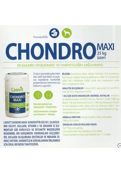 Canvit Chondro Maxi Köpek İçin Eklem 500 G