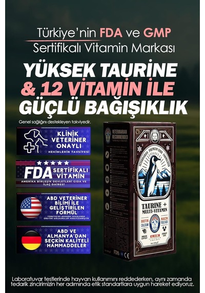 Taurine + Premium Ve Organik Kedi Multi-vitamini