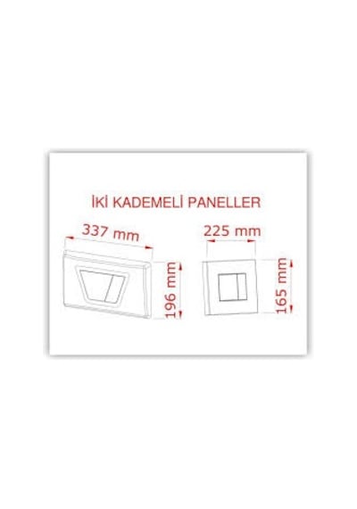 Visam Slim 80 İki Kademeli Gömme Rezervuar krom Buton Krom Visam Slim 80 İki Kademeli Gömme Rezervuar krom Buton Krom