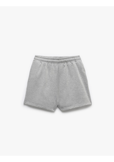Koton Beli Bağcıklı Nakışlı Dar Kesim Cepli Mini Şort Gri Melanj 5sal40070ık Gri Melanj Koton Beli Bağcıklı Nakışlı Dar Kesim Cepli Mini Şort Gri Melanj 5sal40070ık Gri Melanj