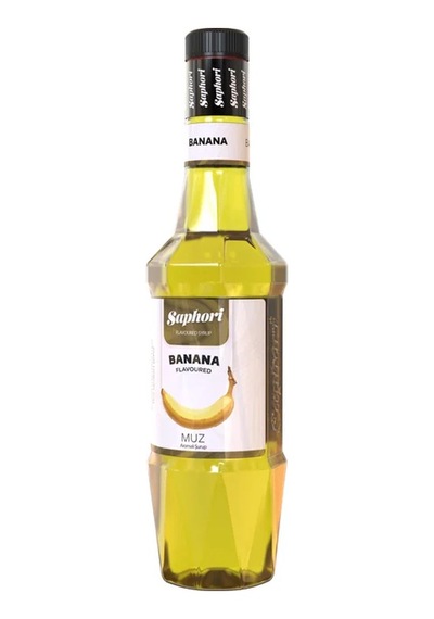 Saphori Muz Aromalı Kokteyl Şurubu Muz Şurubu 700 Ml
