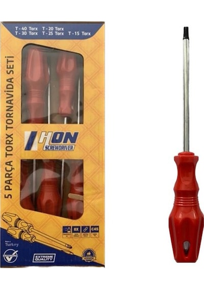 Hon 5 Parça Torx Tornavida Seti