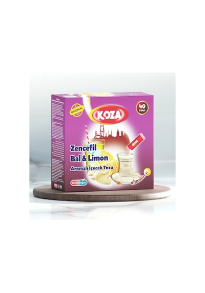Koza Tek İçimlik Zencefil Bal Limon Aromalı Toz İçecek 40'lı