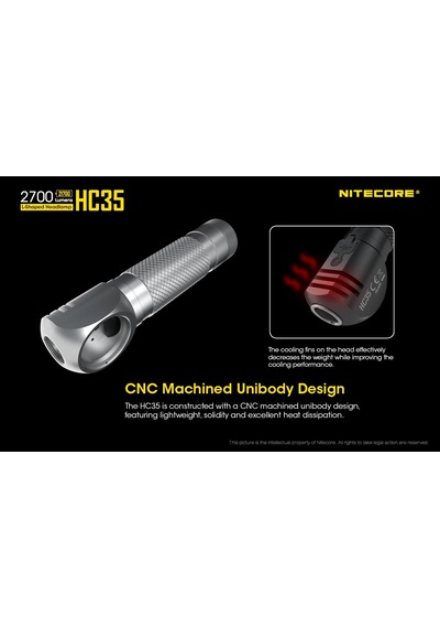 Nitecore Hc35 2700 Lümen Fener Siyah
