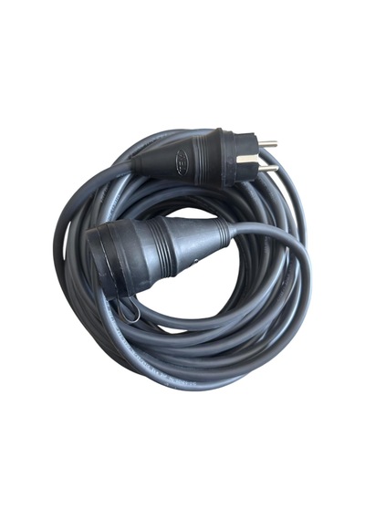 Evden Elektrikli Araba Şarj Uzatma Kablosu Topraklı%100 Bakır 3x2.5mm Siyah, 2 Metre