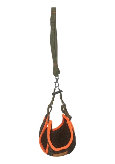 Markapet Kedi Köpek Havalı Göğüs Tasma Seti Small 32-40 CM + 130 CM Haki Turuncu