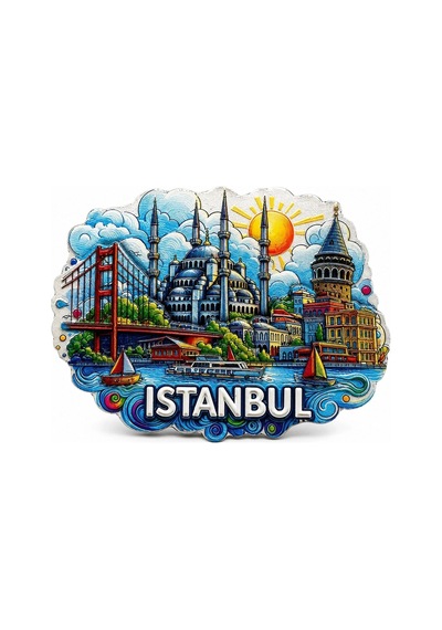 İstanbul Temalı Silikon Buzdolapı Süsü Magnet Alk5373