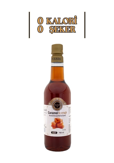 Şekersiz - Sugar Free Karamel Aromalı Kahve Şurubu 750 Ml - Barista Serisi Diğer