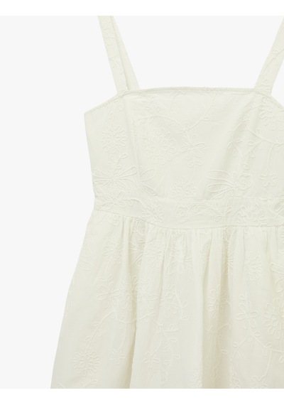 Koton Pamuklu Floral Dokulu Midi Boy Nakışlı Brodeli Askılı Elbise Kırık Beyaz 6sak80135uw Ekru Koton Pamuklu Floral Dokulu Midi Boy Nakışlı Brodeli Askılı Elbise Kırık Beyaz 6sak80135uw Ekru