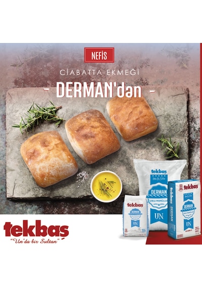 Tekbaş Un Lüks Ekmeklik ve Unlu Mamüller Unu 10 KG