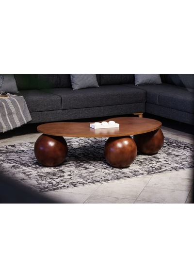 Top Sehpa & Küre Ceviz Mdf Orta Sehpa - Ceviz