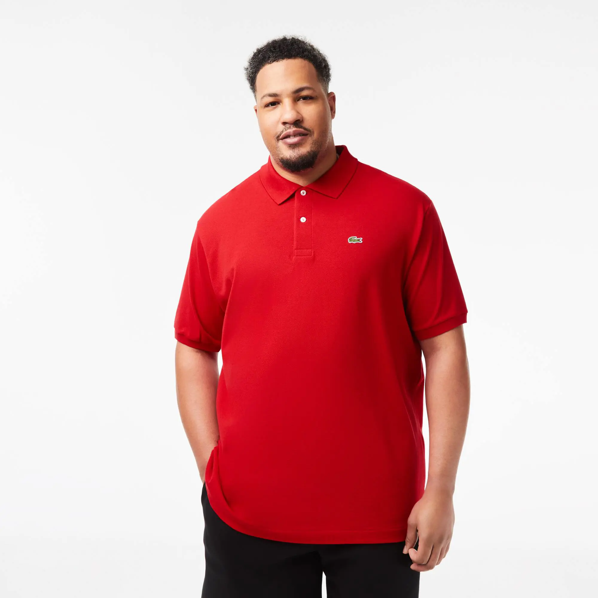 Lacoste Geniş Beden Erkek Polo T-shirt Kırmızı