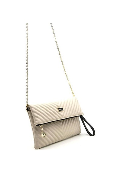 Silver Polo Sp1134 Kadın Portföy & Clutch Kapitone V Bej-bej
