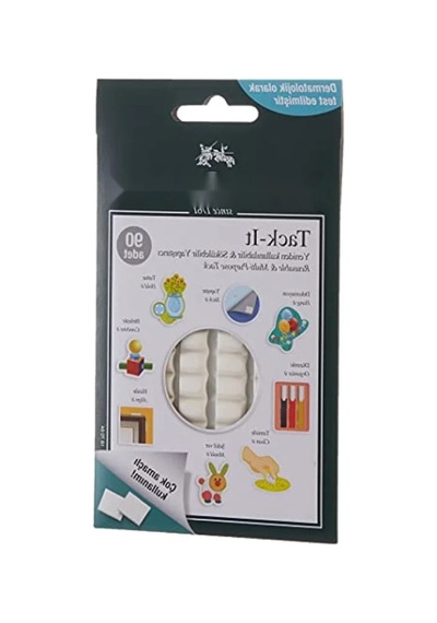 Yeniden Kullanılabilir Beyaz Yapıştırıcı Hamur, 50 Gr, 90 Parça, İz Bırakmaz