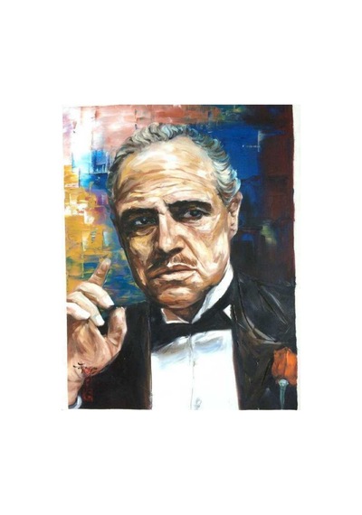 Godfather Sayılarla Boyama Seti - Çerçeveli, 40x50cm