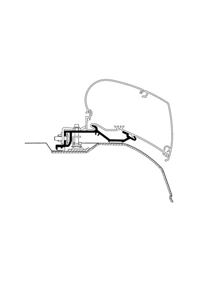 Thule 6300 L3,l4, H2ducato Jumper Boxer 2007 Ve Sonrası Tente Montaj Braket Seti