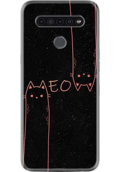 LG Uyumlu K61 Kılıf Desenli Meow 1657