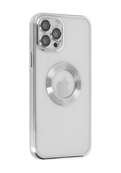 Apple iPhone  Uyumlu,  12 Pro Kılıf Slot Silikon - Gümüş